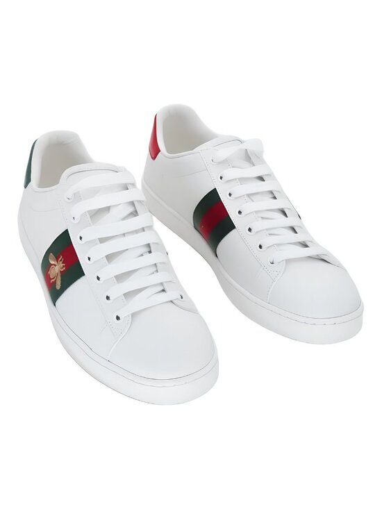 Gucci Shoes - Gucci Womens Ace Sneaker White Bees Sz US 9M EU 39